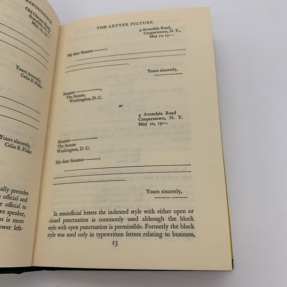 The HANDBOOK OF SOCIAL CORRESPONDENCE By SARAH AUGUSTA TAINTOR & KATE M. MONTO - Picture 8 of 16